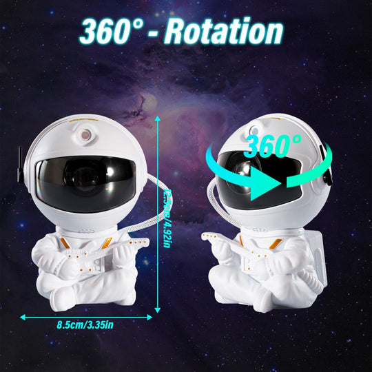 Astronaut Projector, Star Galaxy Projector Night Light for Kids, 360°Adjustable Astronaut Nebula Ceiling Led Lamp Projector for Kids with Timer and Remote for Children Adults Gift